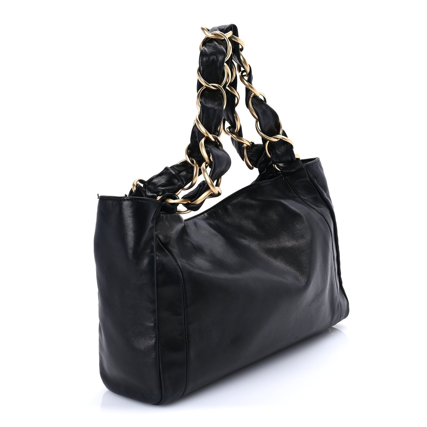 Chanel Lambskin Small Olsen Shoulder Bag Black 2 of 7
