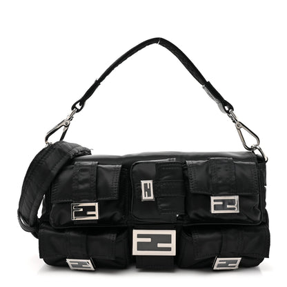 Fendi Econyl Cuoio Romano Multipocket Baguette Black 1 of 7
