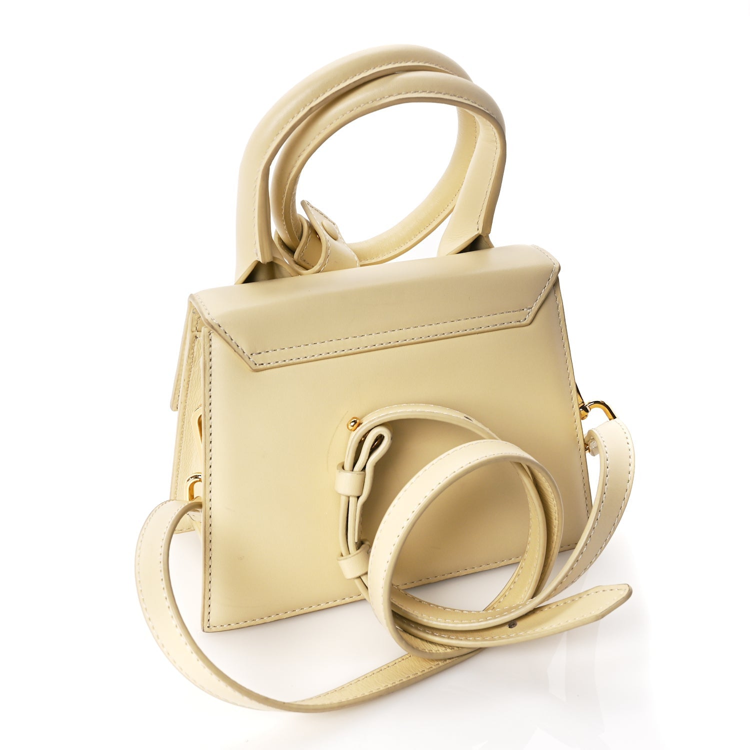 Jacquemus Smooth Calfskin Le Chiquito Noeud Beige 2 of 9