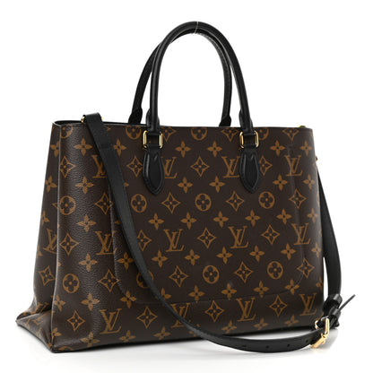 Louis Vuitton Monogram Flower Tote Black 3 of 9