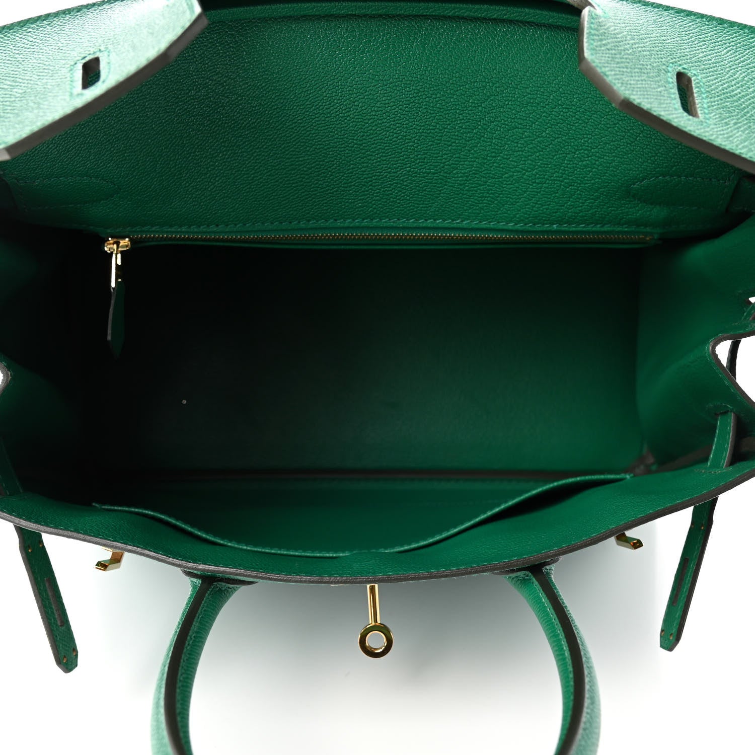 Hermes Epsom Birkin 30 Vert Vertigo 4 of 14