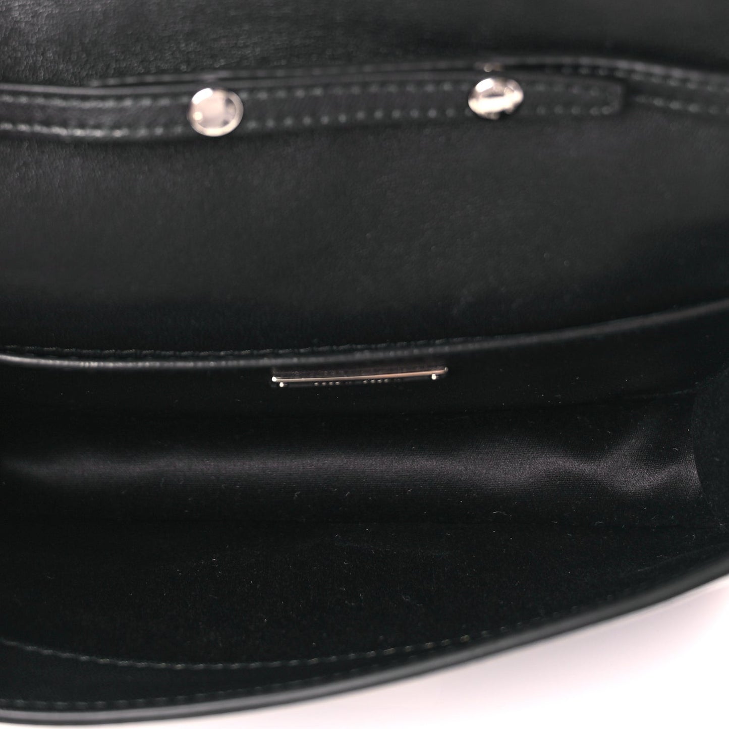 Matelasse Crystal Embellished Shoulder Bag Black