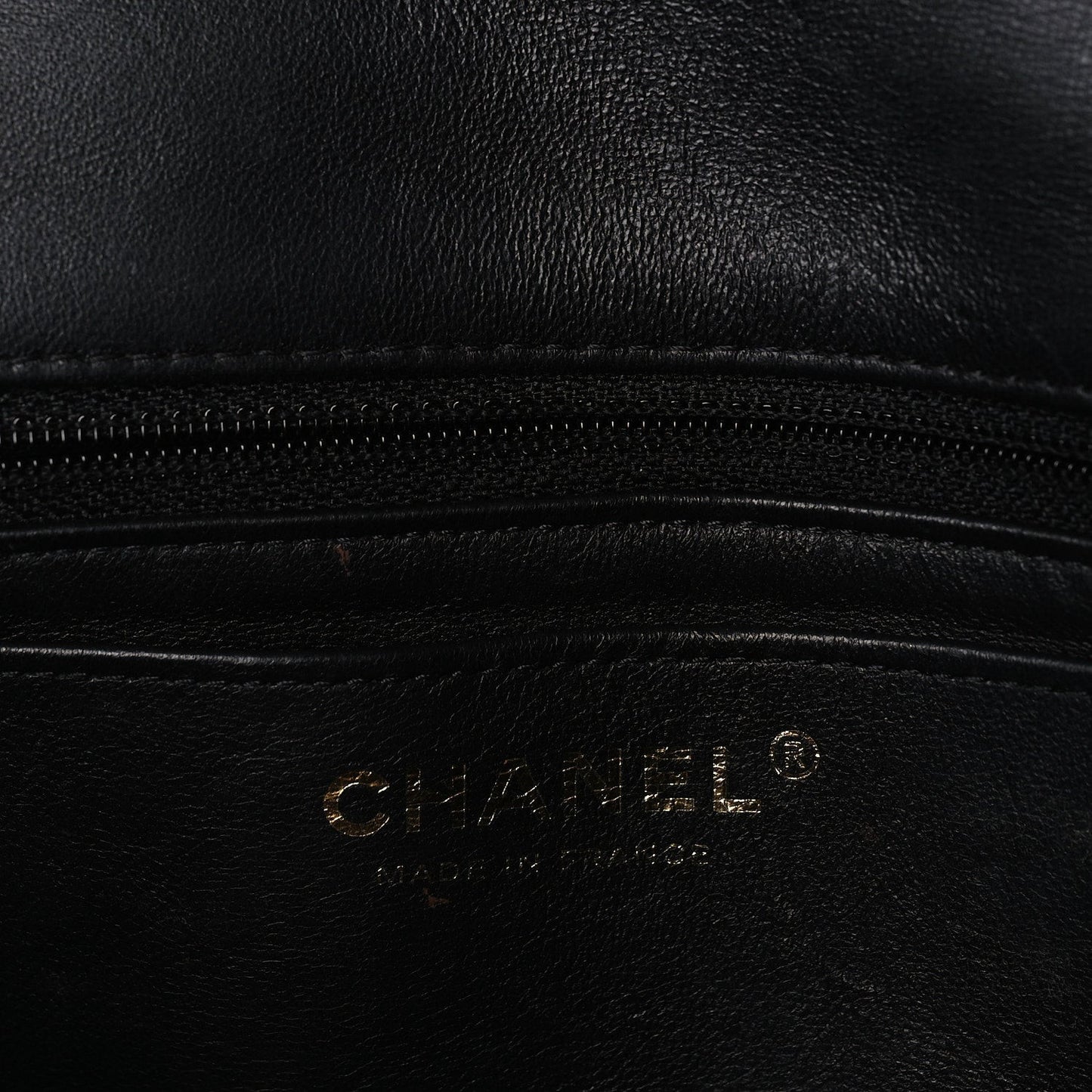 Lambskin Quilted Mini Rectangular Flap Black