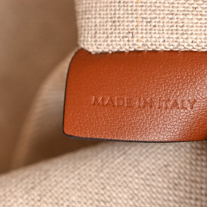 Celine Canvas Smooth Calfskin Logo Bucket 16 Bag Khaki Beige Tan 8 of 13