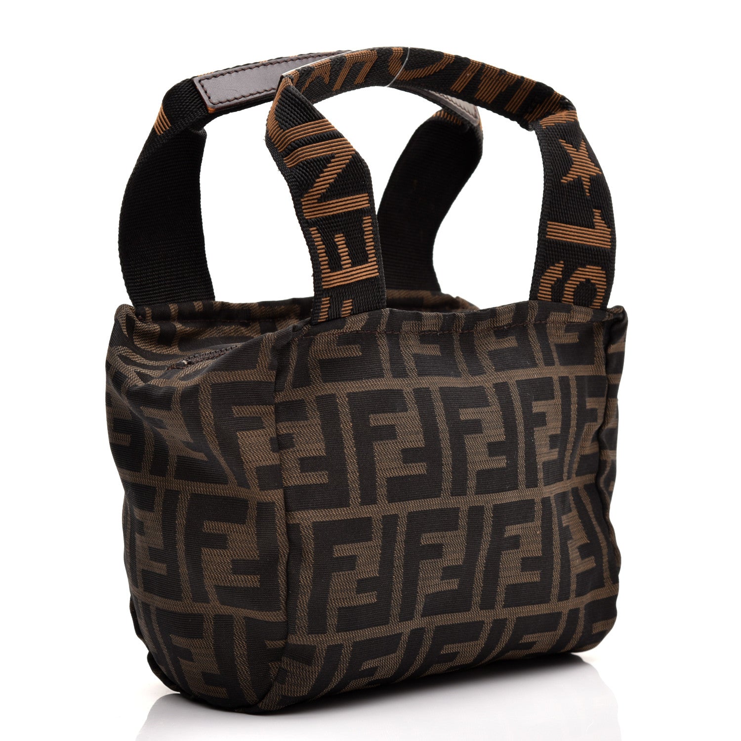 Fendi Fabric FF 1925 Mini Cosmetic Bag Tobacco 3 of 8