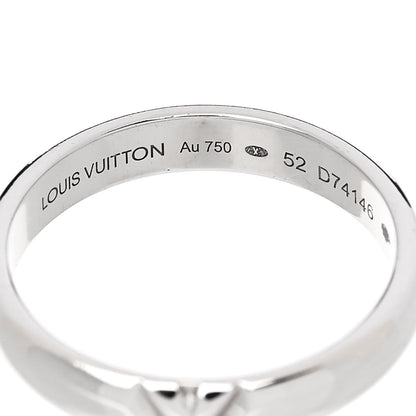 Louis Vuitton 18K White Gold LV Volt Multi Wedding Band Ring 52 6 4 of 5