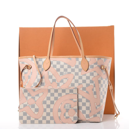 Louis Vuitton Damier Azur Tahitienne Neverfull MM 12 of 12