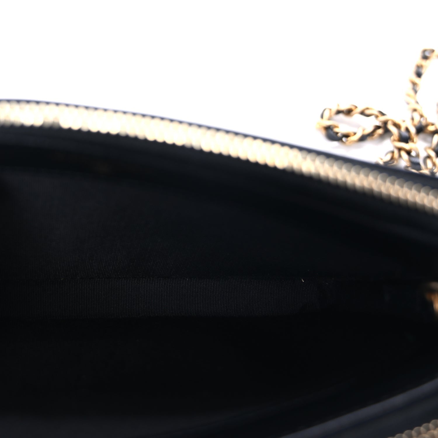 Chanel Caviar Quilted CC Filigree Clutch With Chain Black 4 of 8