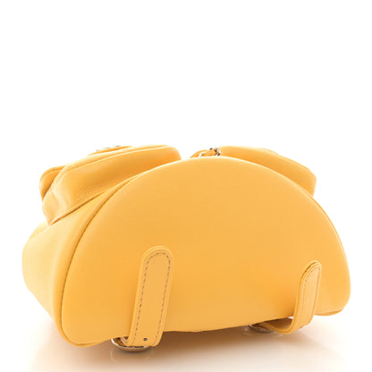 Chanel Quilted Small Duma Pockets Drawstring Backpack Yellow 4 of 11