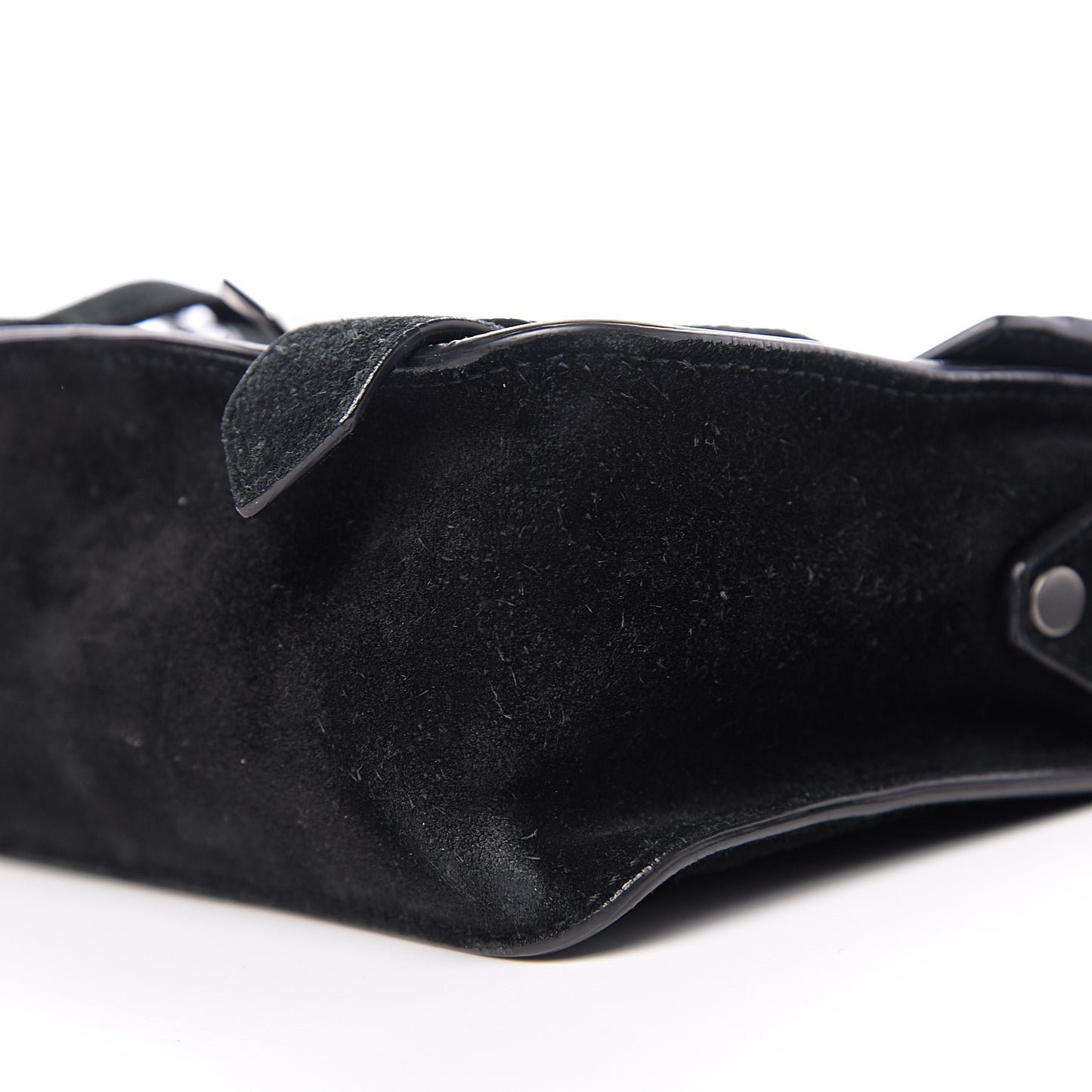 Suede PS1 Mini Pouch Messenger Bag Black