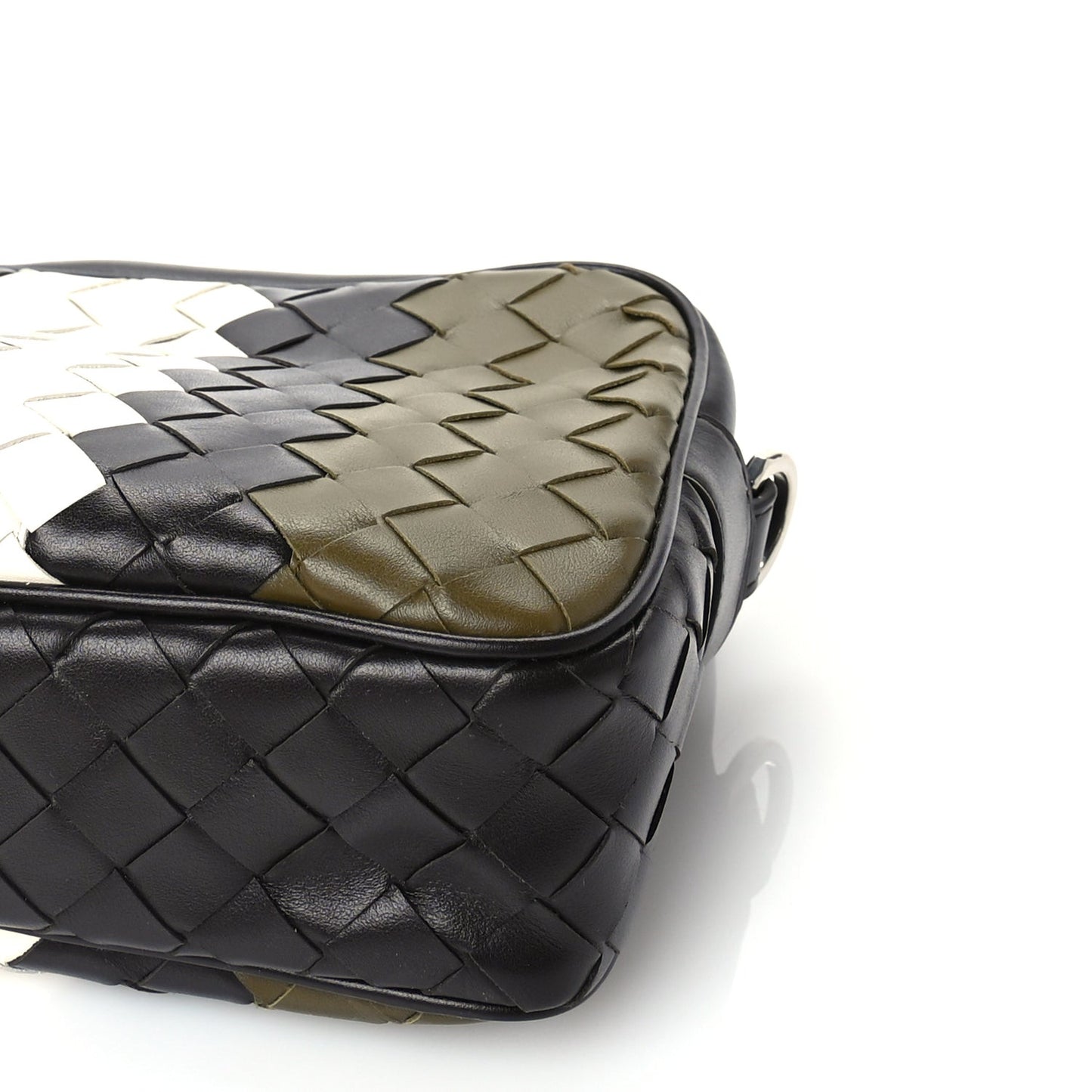 Calfskin Intrecciato Small Camera Bag  Multicolor