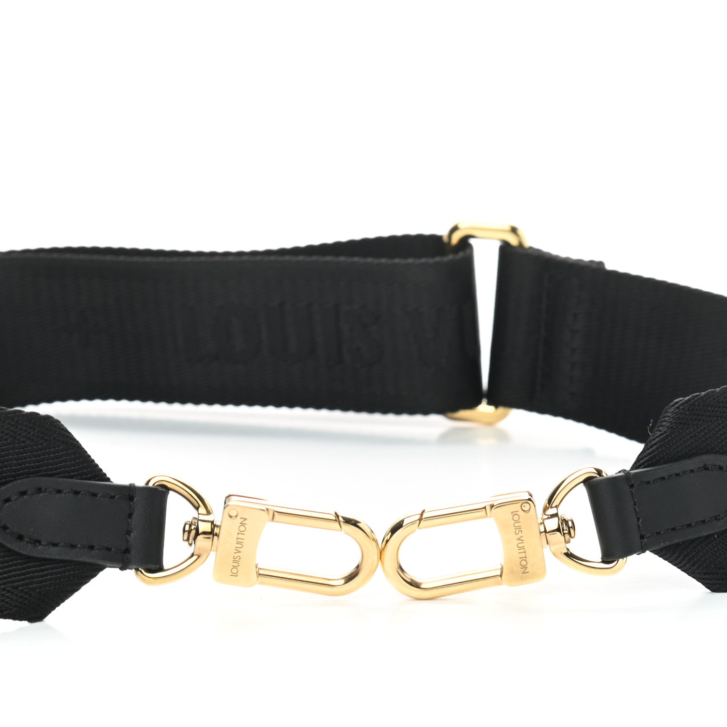 Louis Vuitton Nylon Petite Malle Souple Shoulder Strap Black 4 of 5