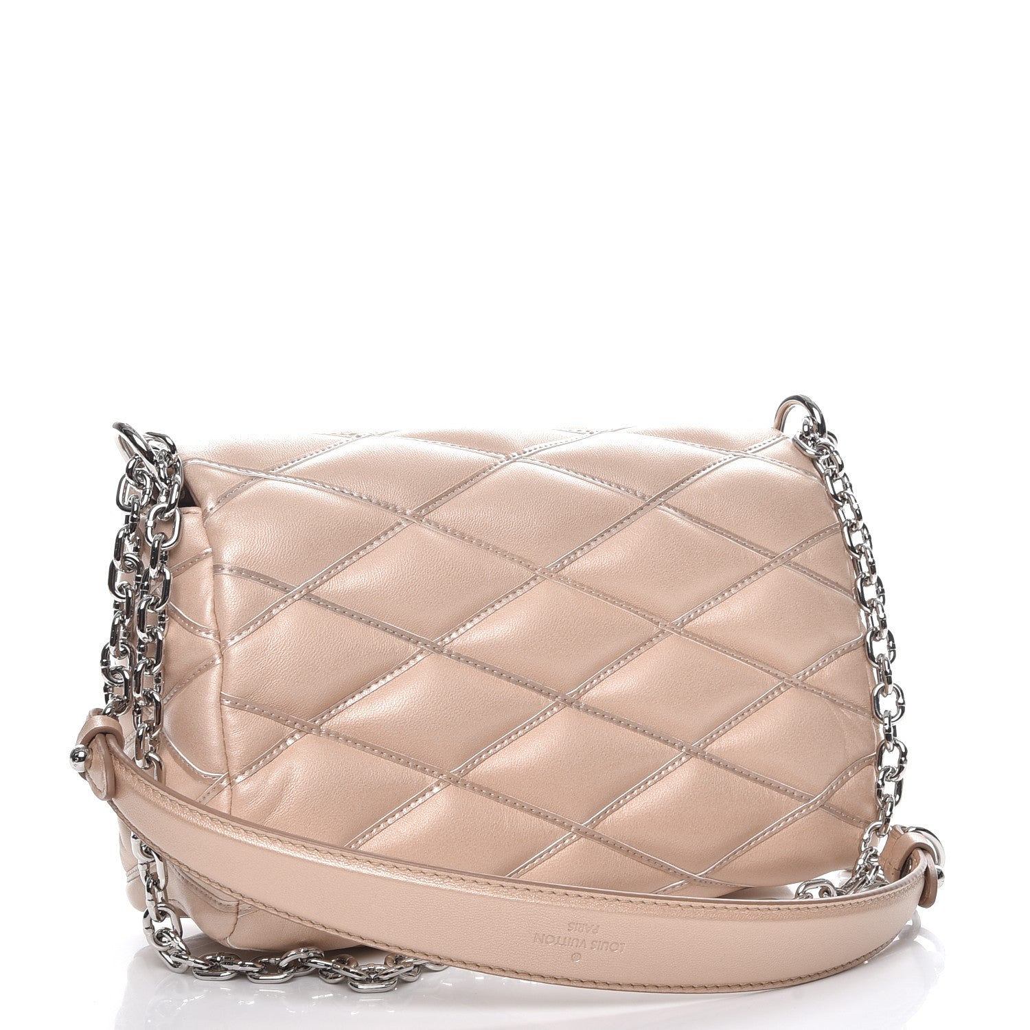 Louis Vuitton Lambskin Malletage GO-14 PM Champagne 4 of 9