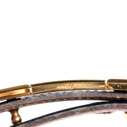 Hermes Box Courchevel Reversible Polished Constance 32mm H Belt Noir Gold 65 4 of 5