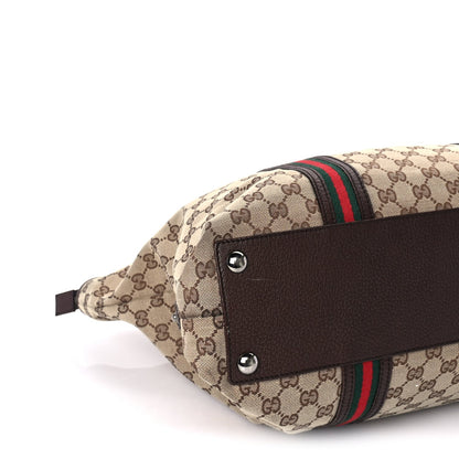 Gucci Monogram Large Web Joy Tote Brown 7 of 8