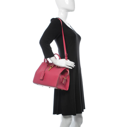 Saint Laurent Calfskin Small Classic Y Cabas Fuchsia 2 of 14