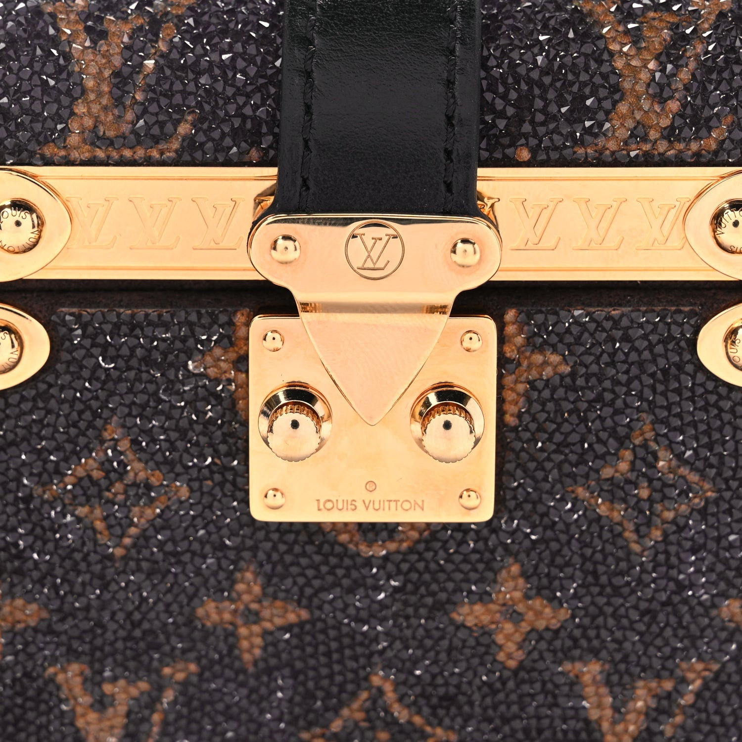 Louis Vuitton Satin Crystal Monogram Treasure Box 6 of 9