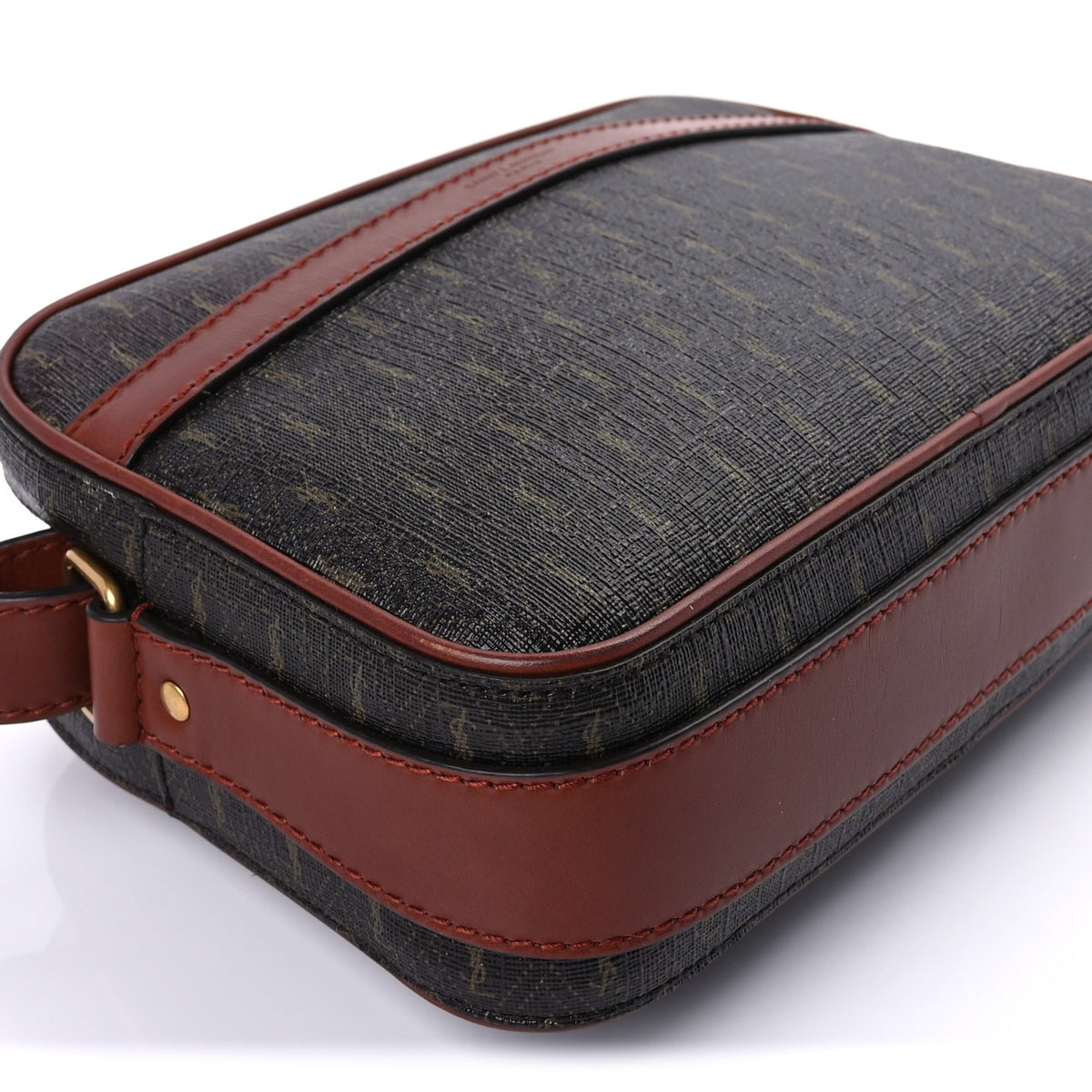 Canvas Smooth Calfskin Le Monogramme Camera Bag Chestnut