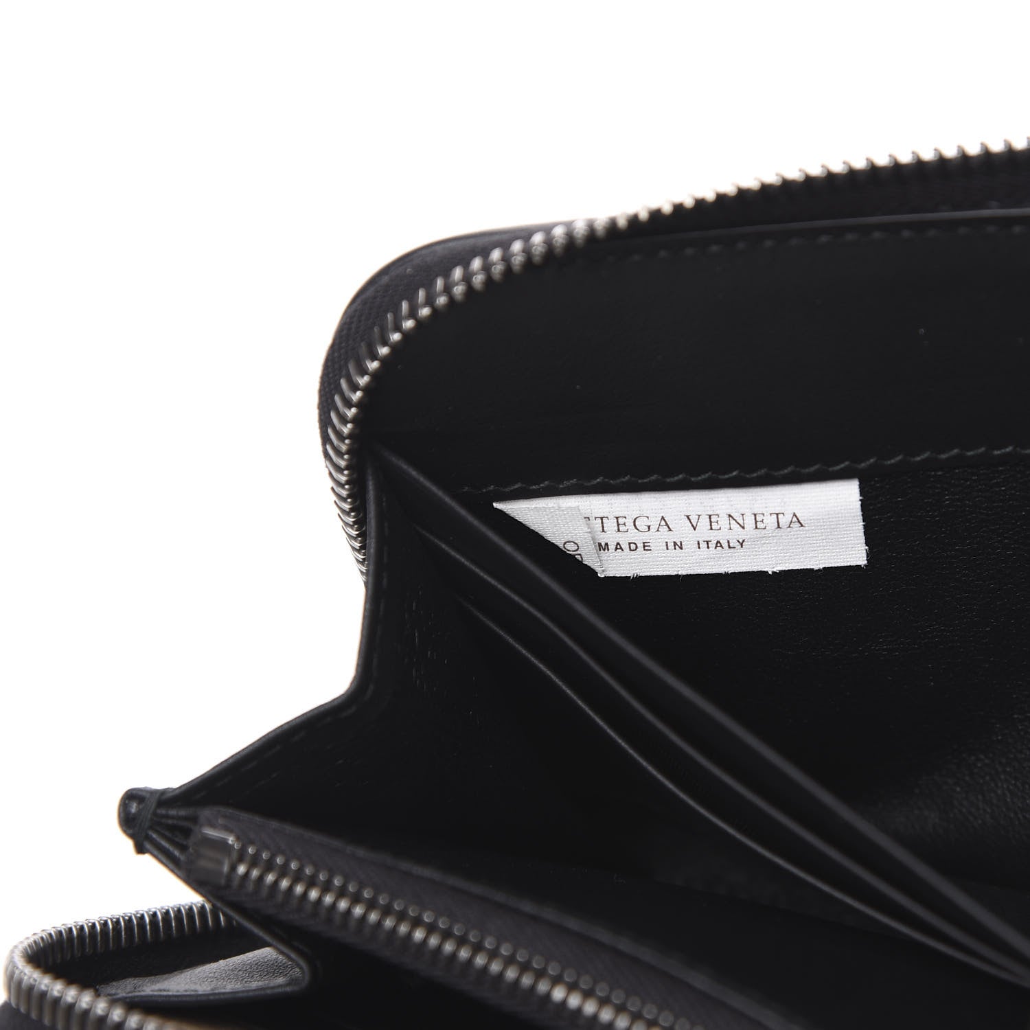 Bottega Veneta Nappa Intrecciato Zip Around Wallet Black 6 of 8