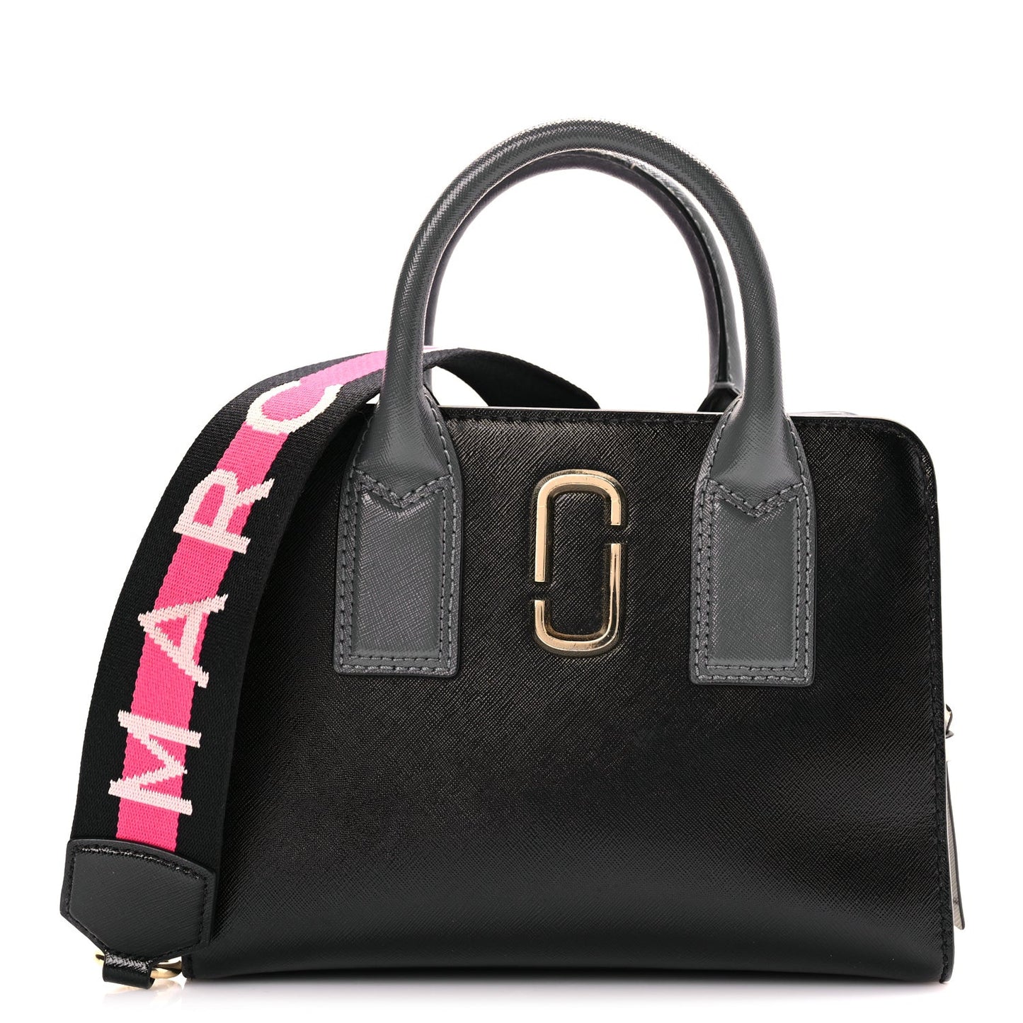 Saffiano Snapshot Tote Black Multicolor