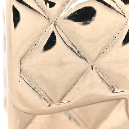 Chanel Pearl Quilted CC Flap Bag Earrings Gold 5 of 6