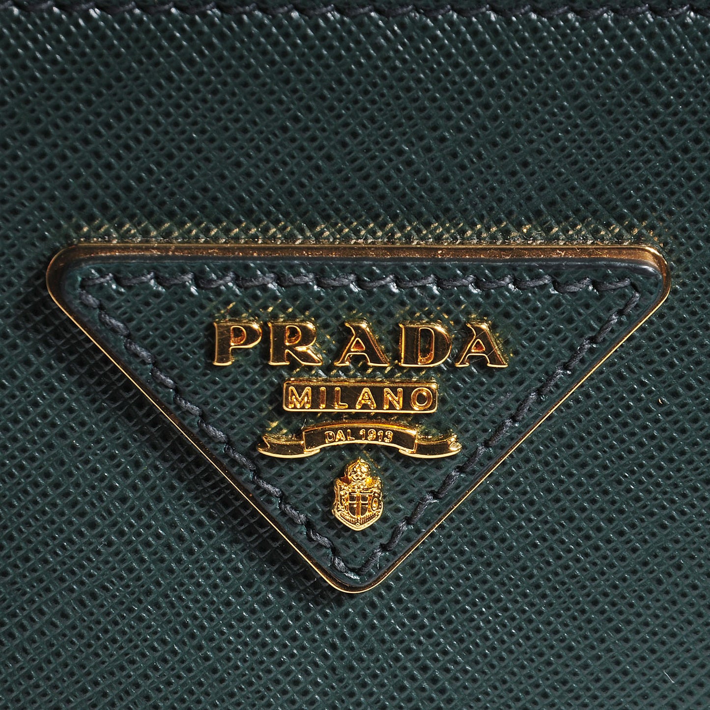 Saffiano Lux Small Double Zip Tote Smeraldo