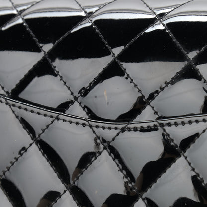 Chanel Patent Quilted Medium Double Flap Black 12 of 16