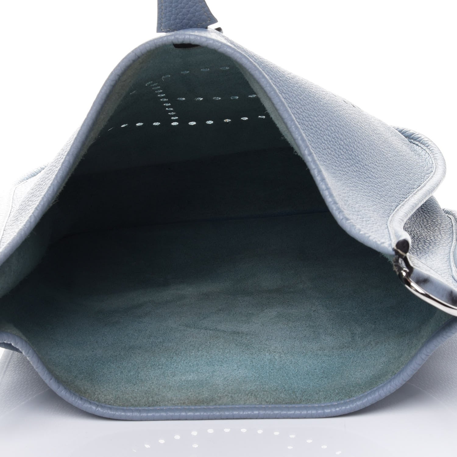 Hermes Taurillon Clemence Evelyne III PM Bleu Lin 4 of 4