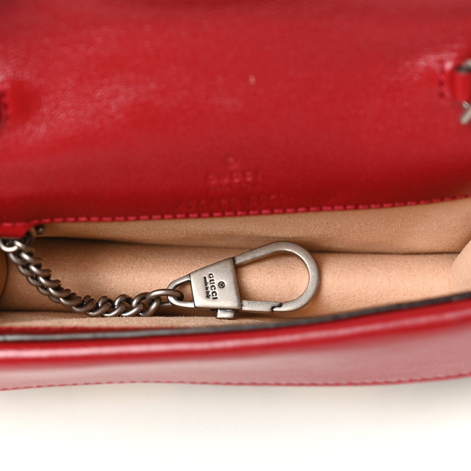 Gucci Tweed GG Monogram Super Mini Dionysus Shoulder Bag White Black Romantic Cherry 4 of 8