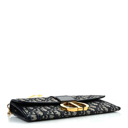 Christian Dior Oblique 30 Montaigne Chain Pouch Blue 4 of 11