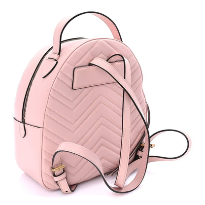Gucci Calfskin Matelasse GG Marmont Backpack Porcelain Rose 2 of 8
