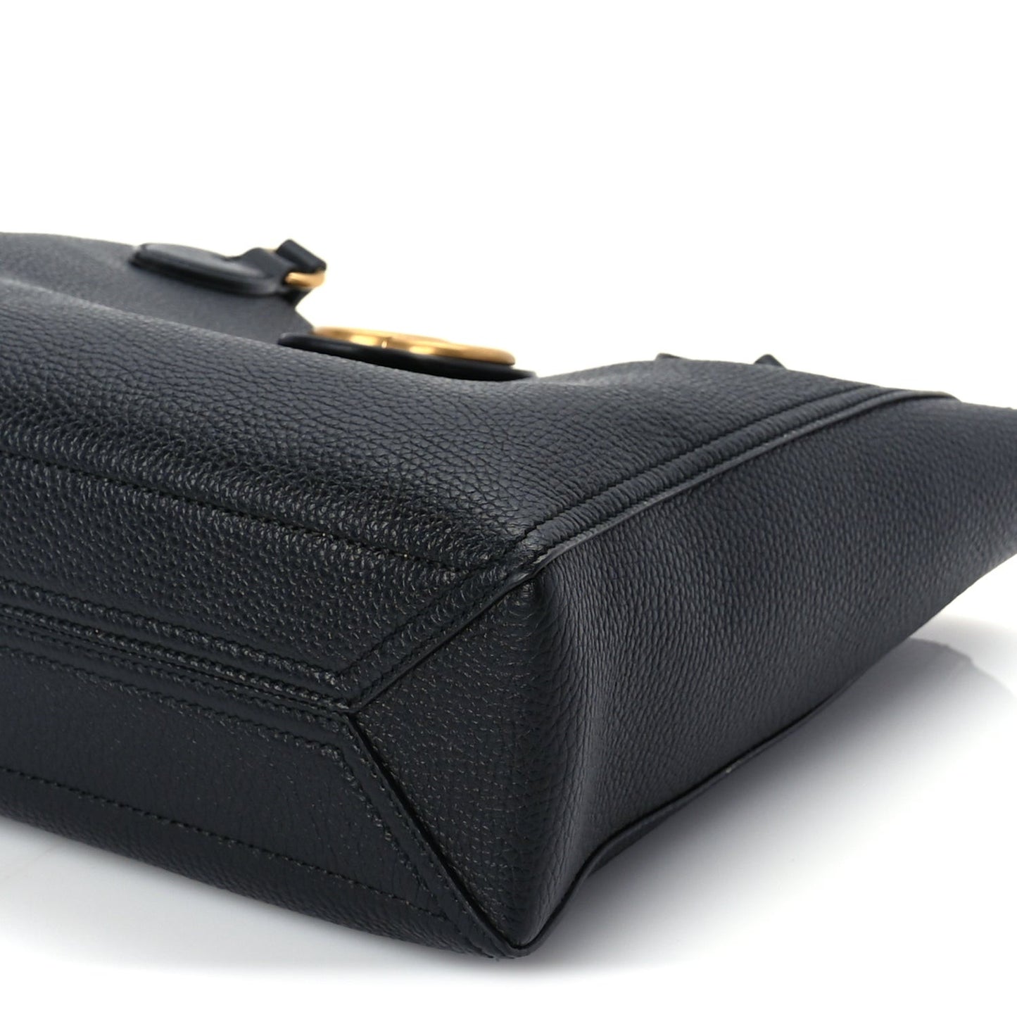 New Sakai Calfskin Lux Small Dahlia Tote  Black