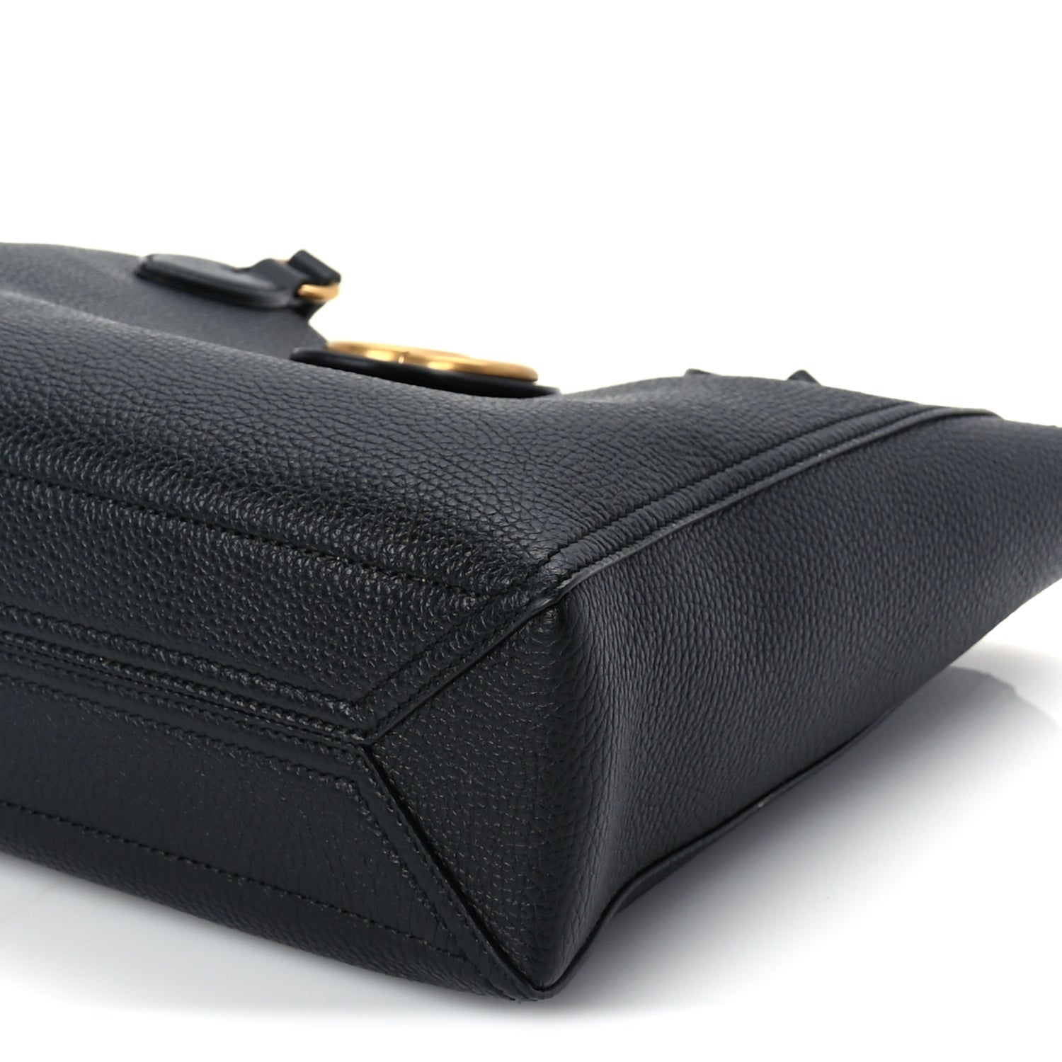 Gucci New Sakai Calfskin Lux Small Dahlia Tote  Black 9 of 9
