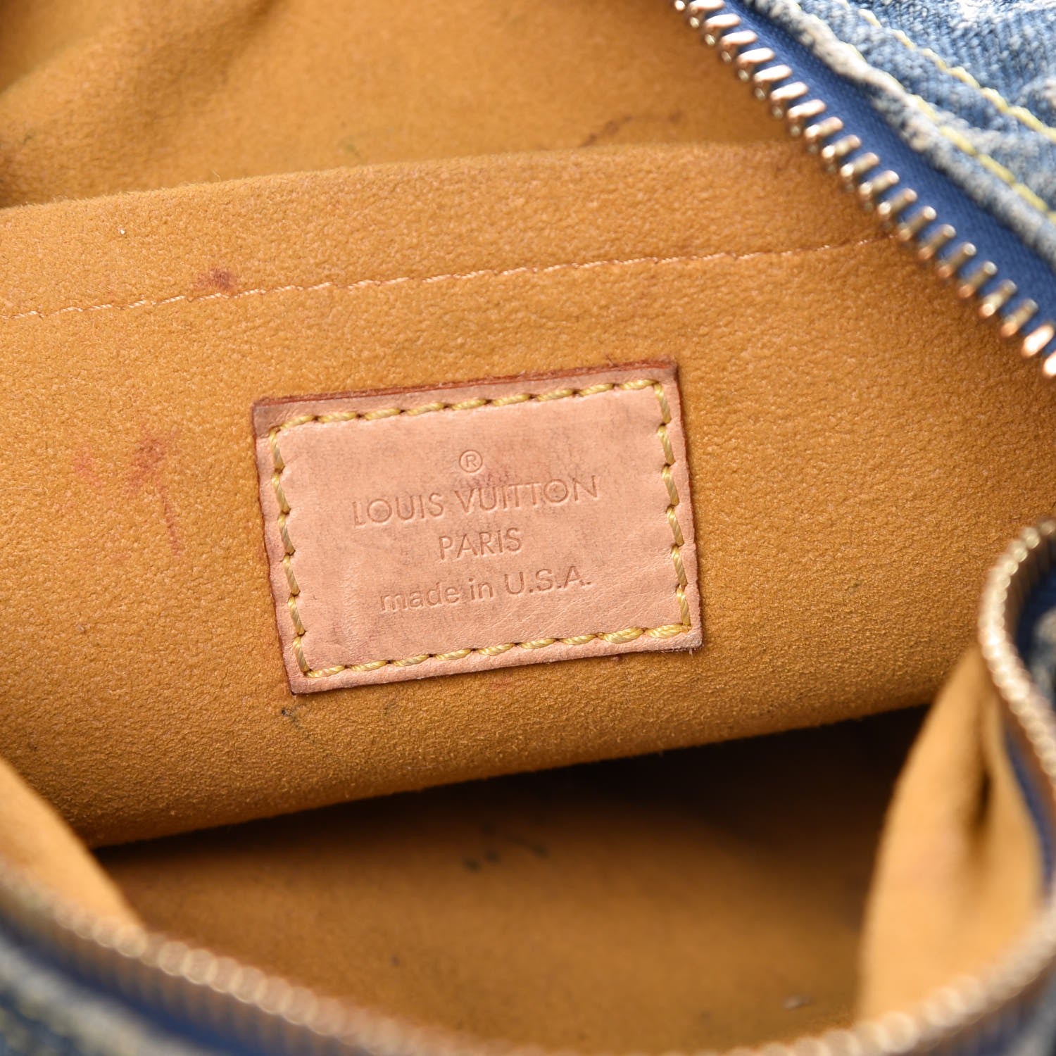 Louis Vuitton Monogram Denim Baggy PM Blue 6 of 16