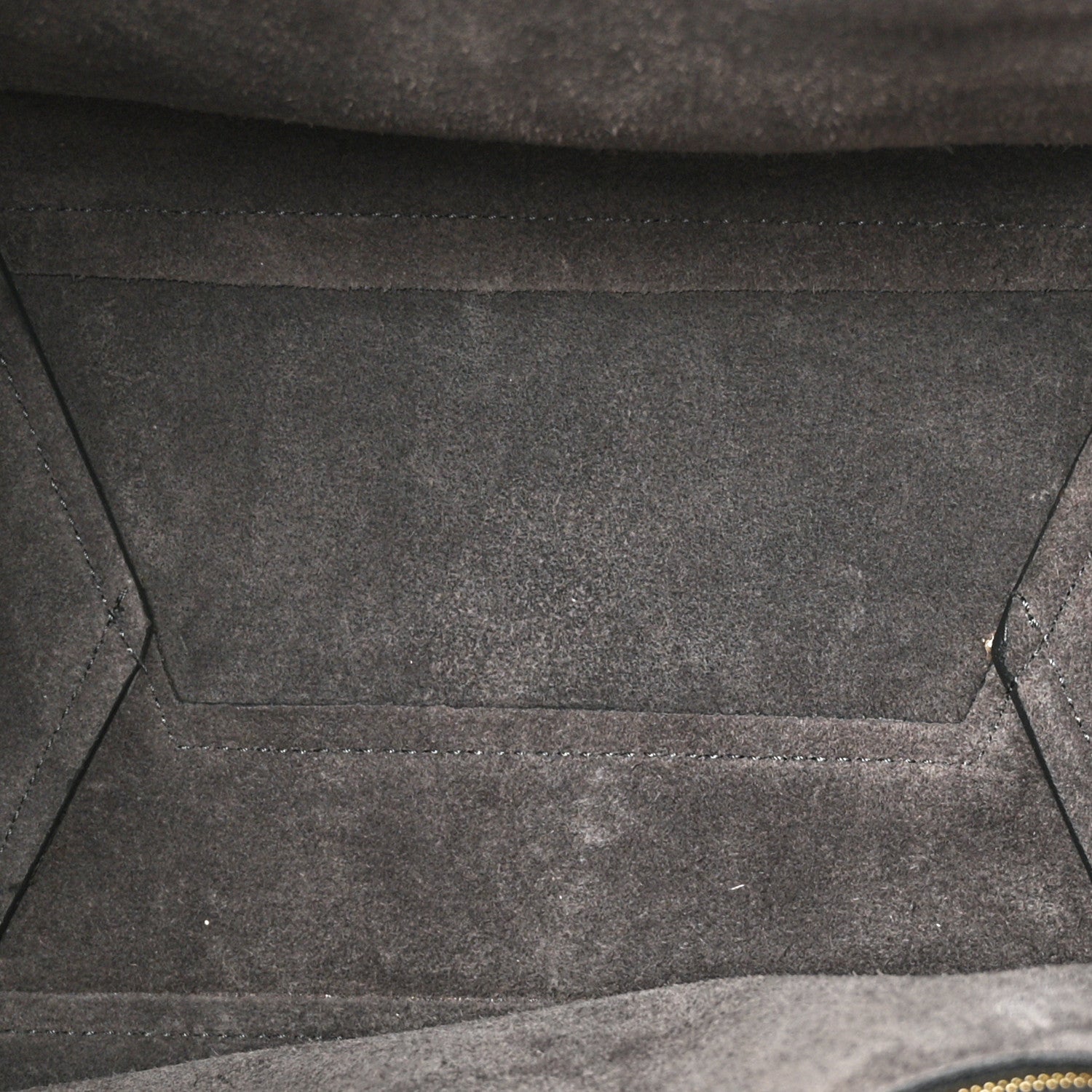 Celine Soft Grained Calfskin Sangle Bucket Bag Kohl 5 of 10