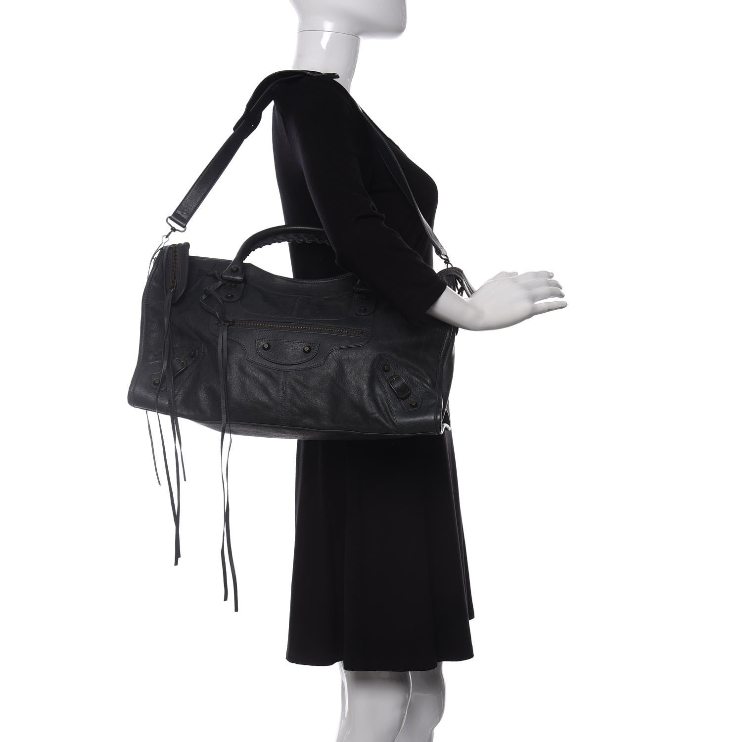 Balenciaga Agneau Classic Hardware City Anthracite 2 of 9