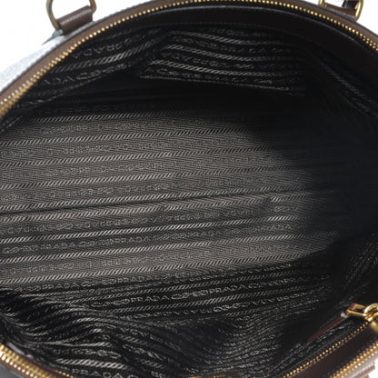 Prada Saffiano Lux Large Double Zip Tote Cacao 6 of 8