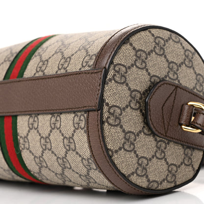 Gucci GG Supreme Monogram Web Small Ophidia Boston Bag Beige New Acero 10 of 12