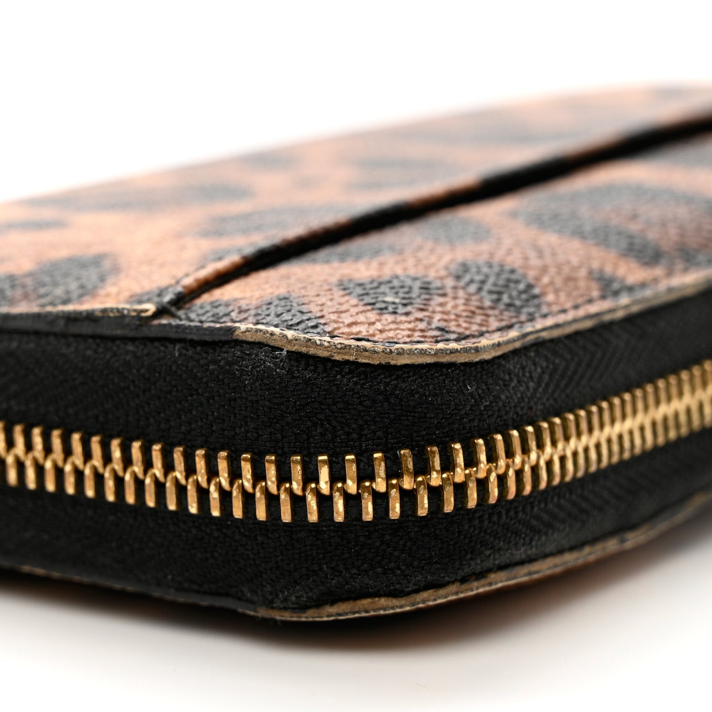 Dauphine Leopard Print Zip Around Wallet