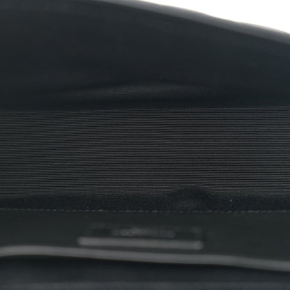 Saint Laurent Grain De Poudre Textured Mixed Matelasse Triquilt Medium Monogram Satchel Black 5 of 7
