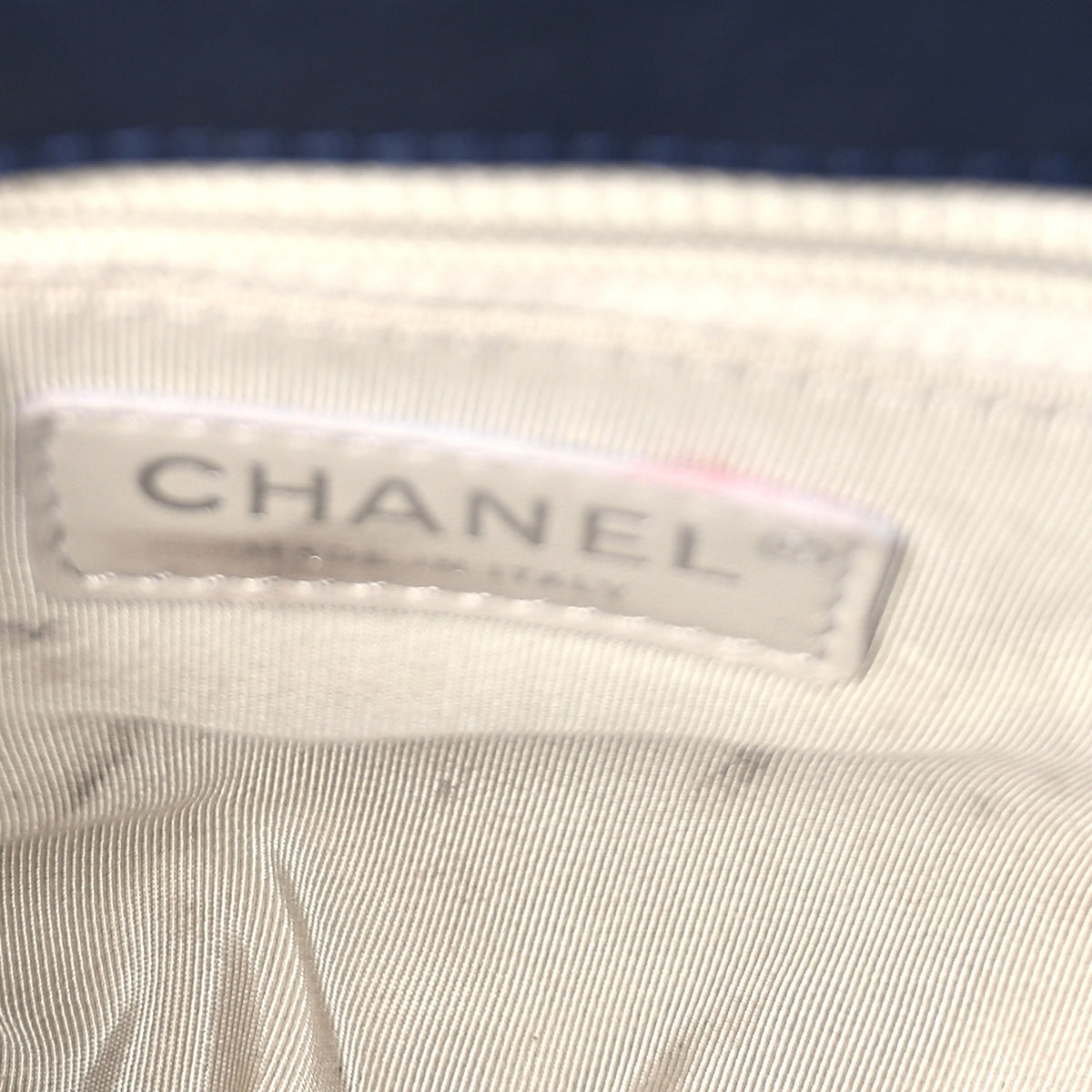 Chanel Washed Lambskin Quilted Mini Chain Around Flap Navy Blue 4 of 9
