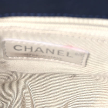 Chanel Washed Lambskin Quilted Mini Chain Around Flap Navy Blue 4 of 9