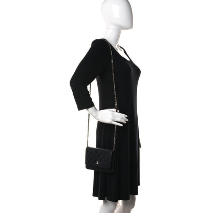 Chanel Caviar Quilted Wallet On Chain WOC Black 2 of 13