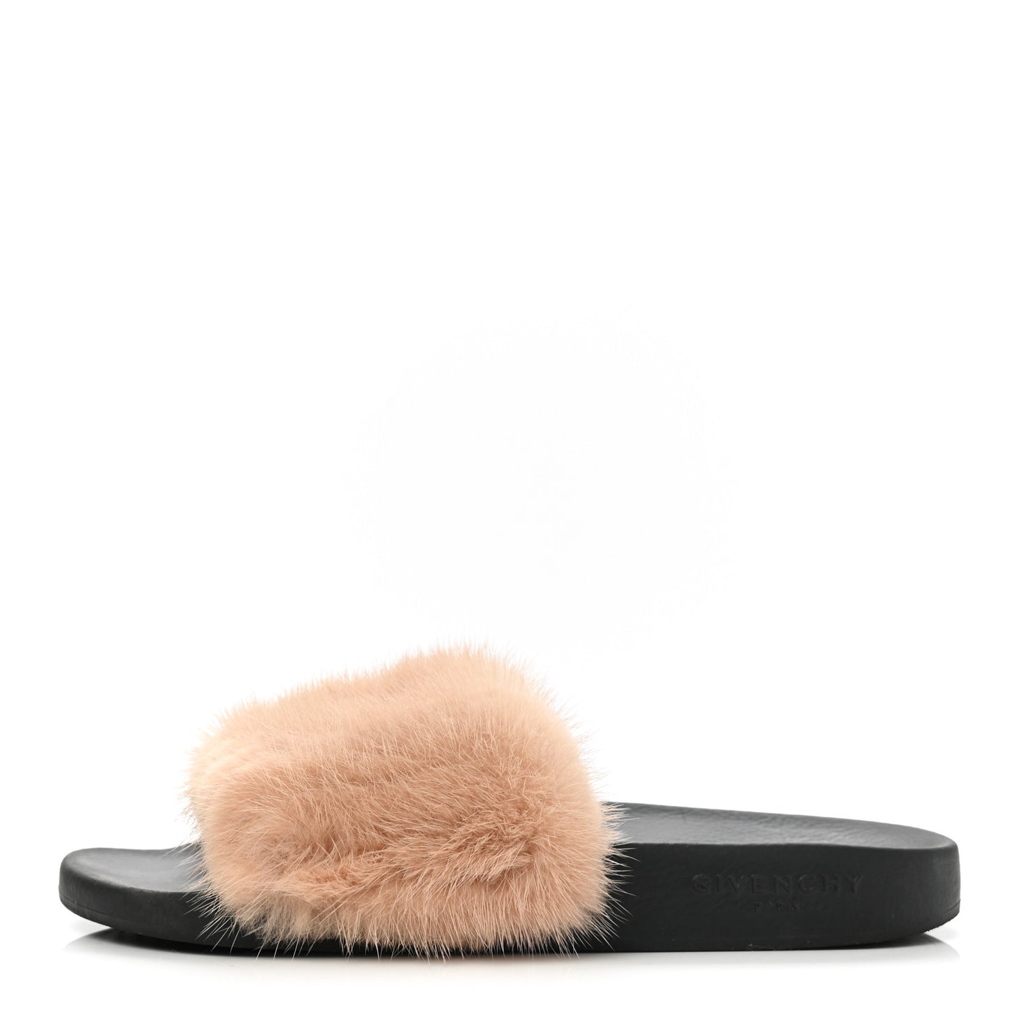 Mink Rubber Slide Sandals 39 Rose Poudre