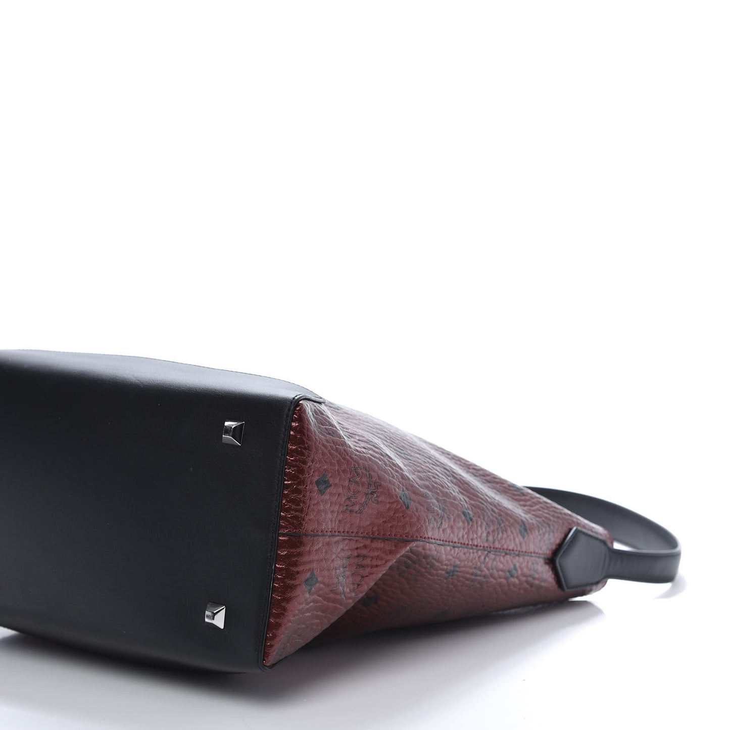 Metallic Visetos Medium Hobo Bag Scooter Red