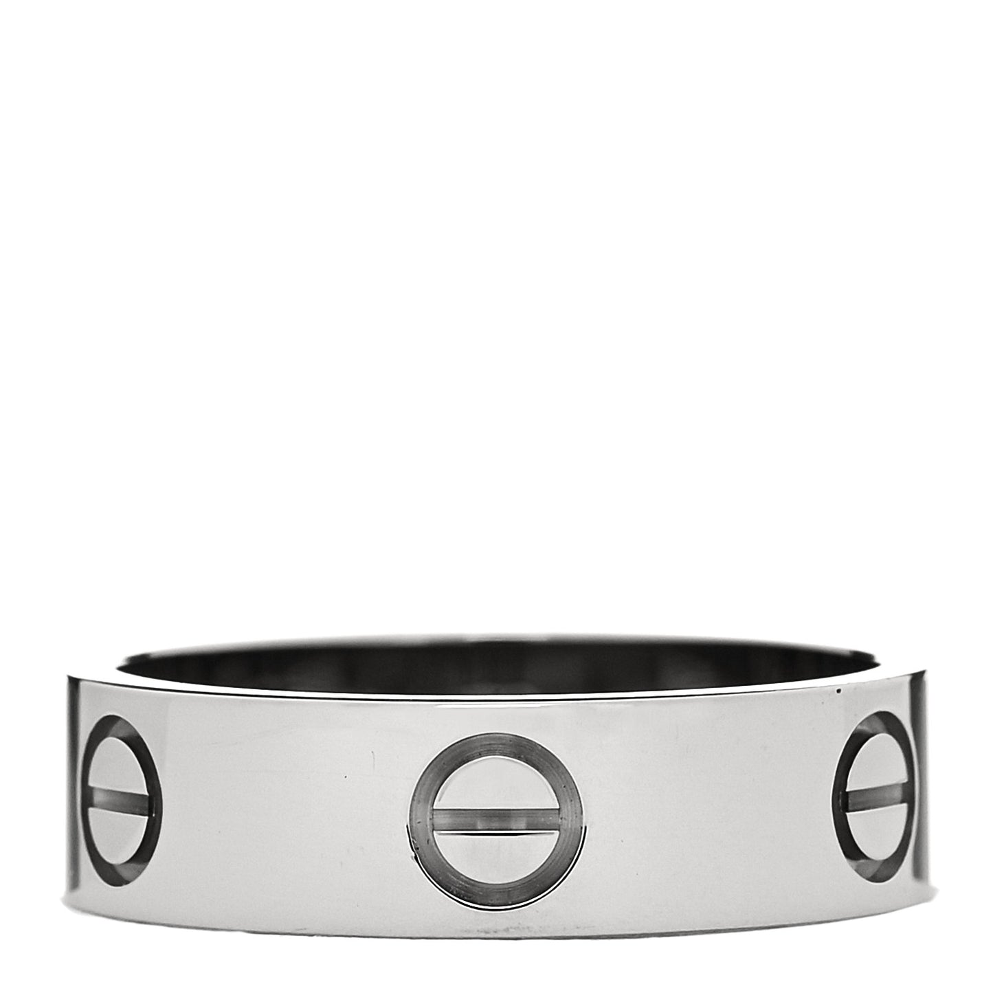 18K White Gold 5.5mm LOVE Ring 56 7.75