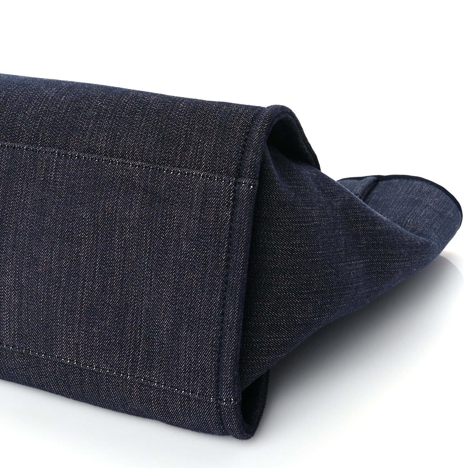 Chanel Denim Large Deauville Tote Dark Blue 8 of 8
