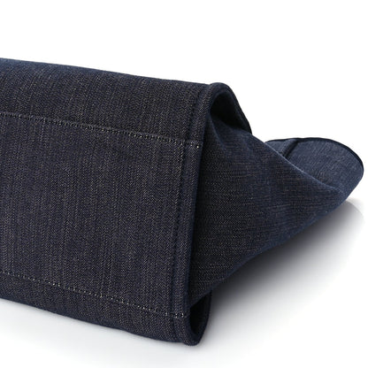 Chanel Denim Large Deauville Tote Dark Blue 8 of 8