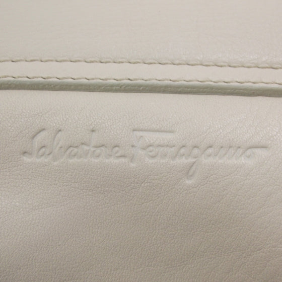 SALVATOREFERRAGAMOLeatherTasselShoulderBagIvory