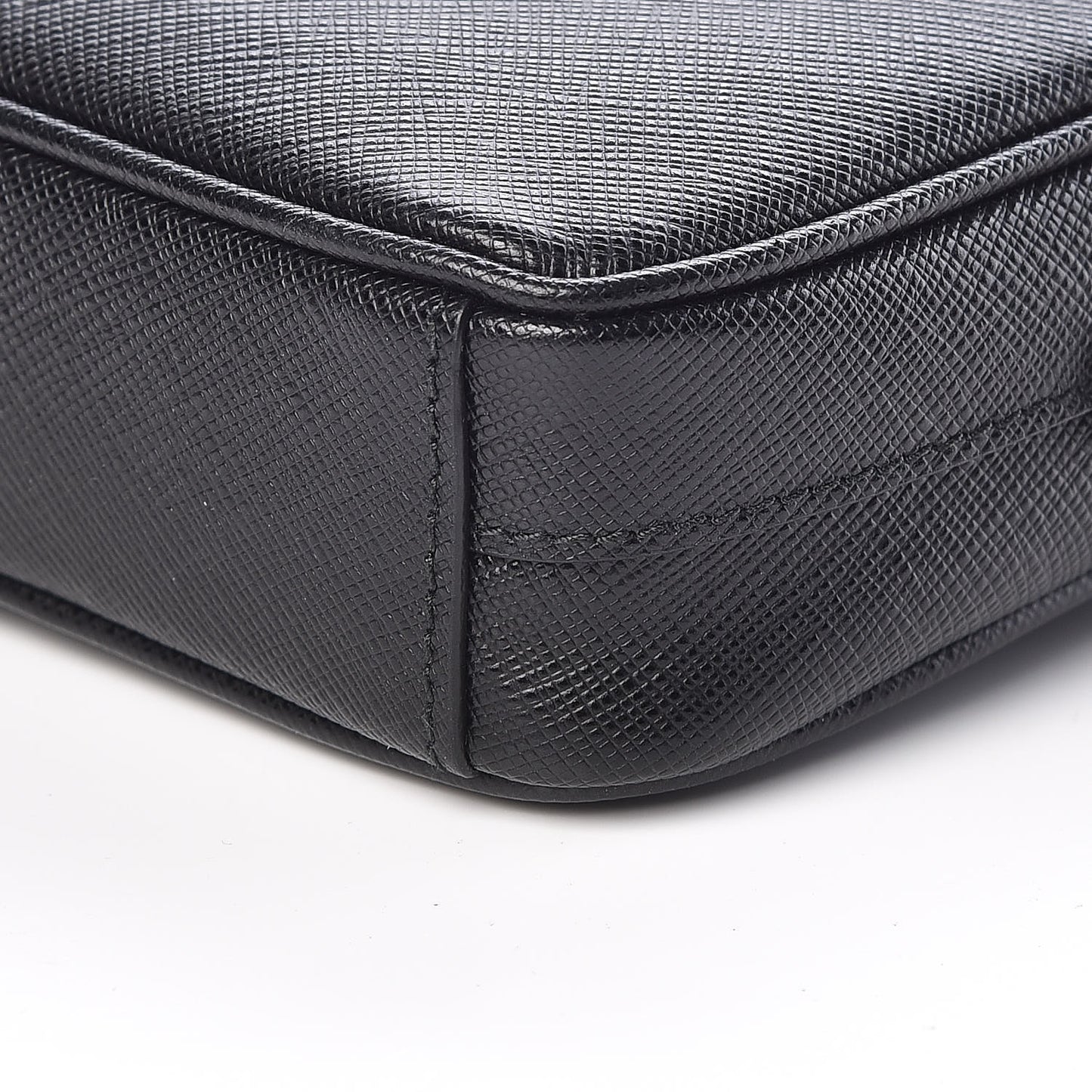 Saffiano Small Camera Crossbody Bag Black